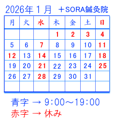 2026年1月の予定